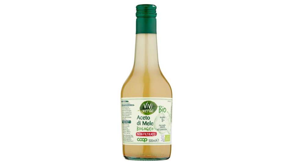 Aceto Di Mele Biologico Non Filtrato 500 Ml