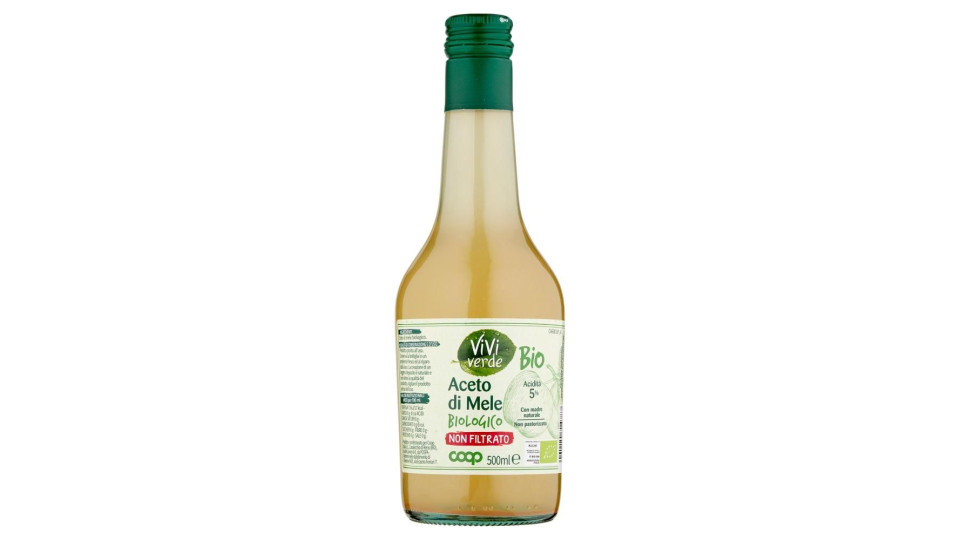 Aceto Di Mele Biologico Non Filtrato 500 Ml