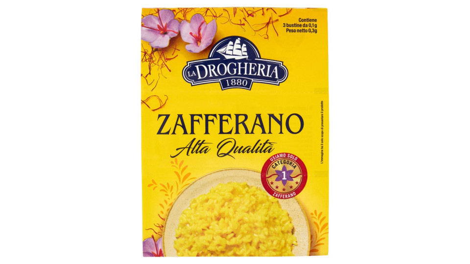 La Drogheria 1880 Zafferano Alta Qualità Bustine 3 X 0,1 G
