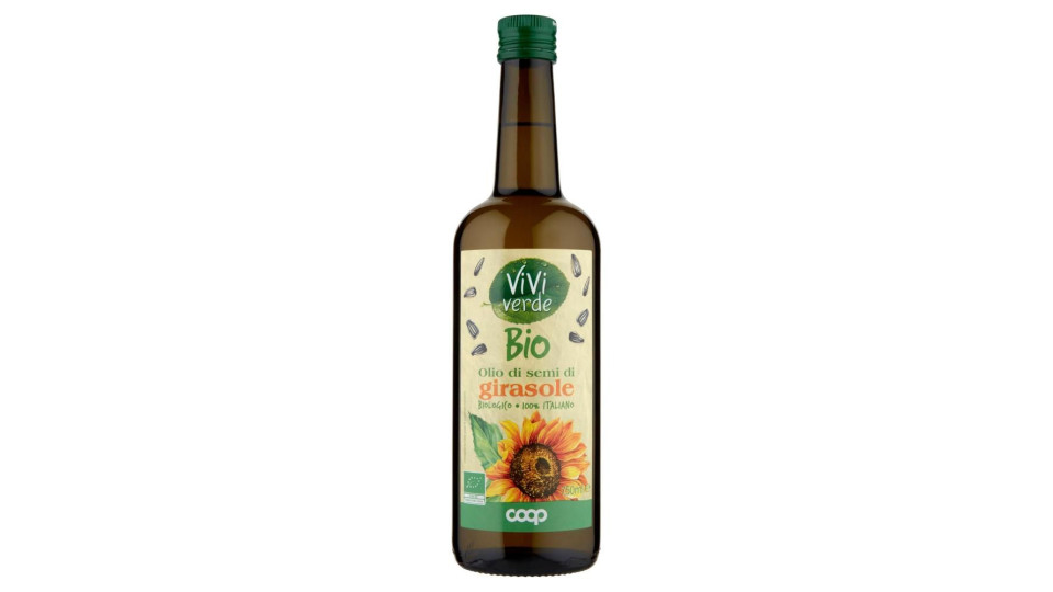 Olio Di Semi Di Girasole Biologico 100% Italiano 750 Ml