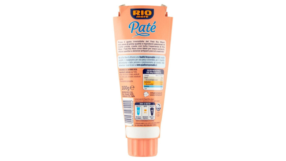 Rio Mare Patè Salmone Rosa 100 G