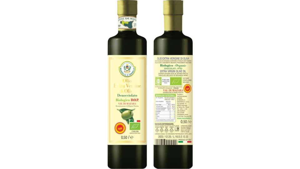 Olio Extra Vergine Di Oliva Dop Azienda Agricola Manzella E Iannello 500 Ml