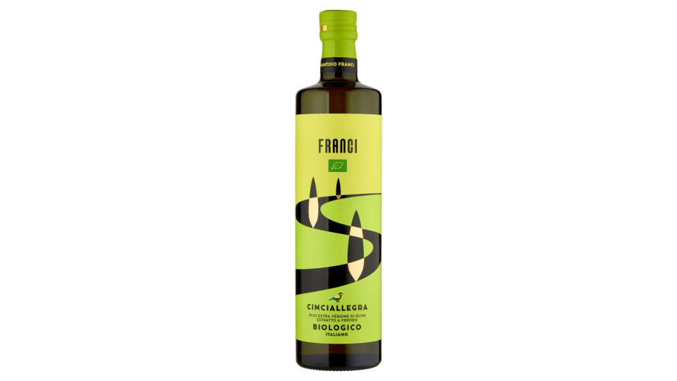 Frantoio Franci Cinciallegra Olio Extra Vergine Di Oliva Biologico Italiano 75 Cl