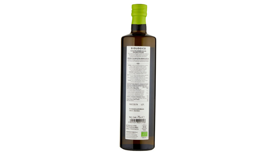 Frantoio Franci Cinciallegra Olio Extra Vergine Di Oliva Biologico Italiano 75 Cl