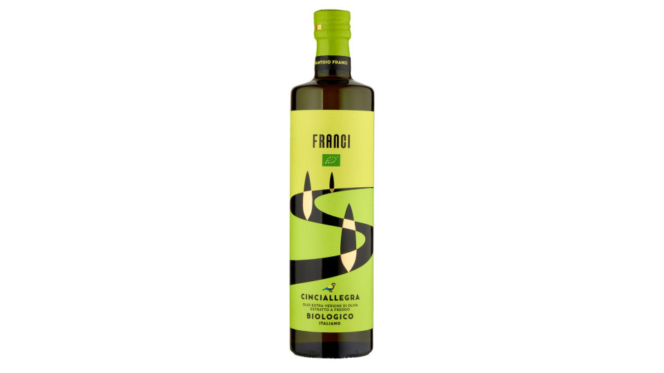 Frantoio Franci Cinciallegra Olio Extra Vergine Di Oliva Biologico Italiano 75 Cl