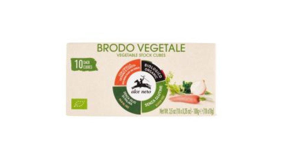Alce Nero Brodo Vegetale Dadi 10 X 10 G