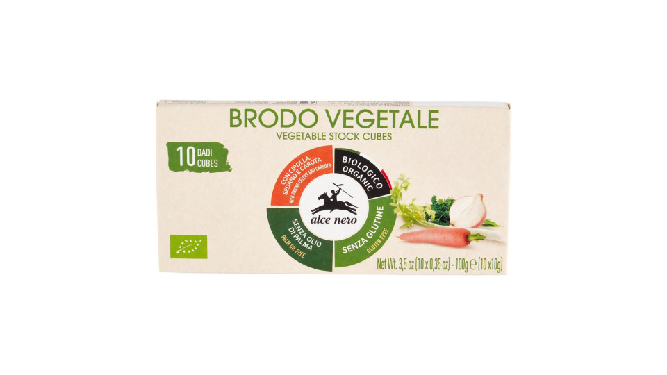 Alce Nero Brodo Vegetale Dadi 10 X 10 G