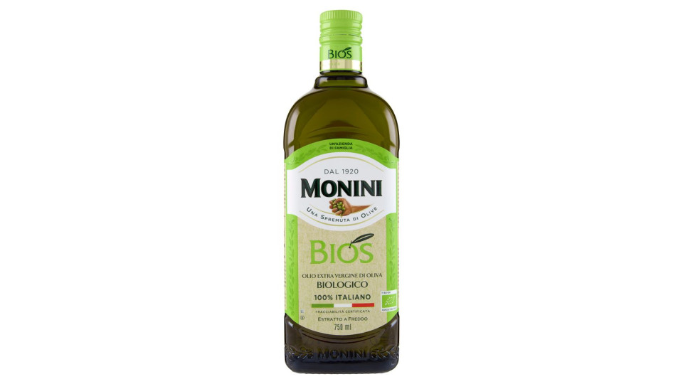 Monini Bios Olio Extra Vergine Di Oliva Biologico 750 Ml