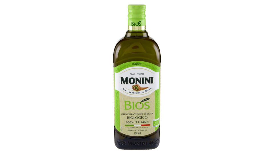 Monini Bios Olio Extra Vergine Di Oliva Biologico 750 Ml