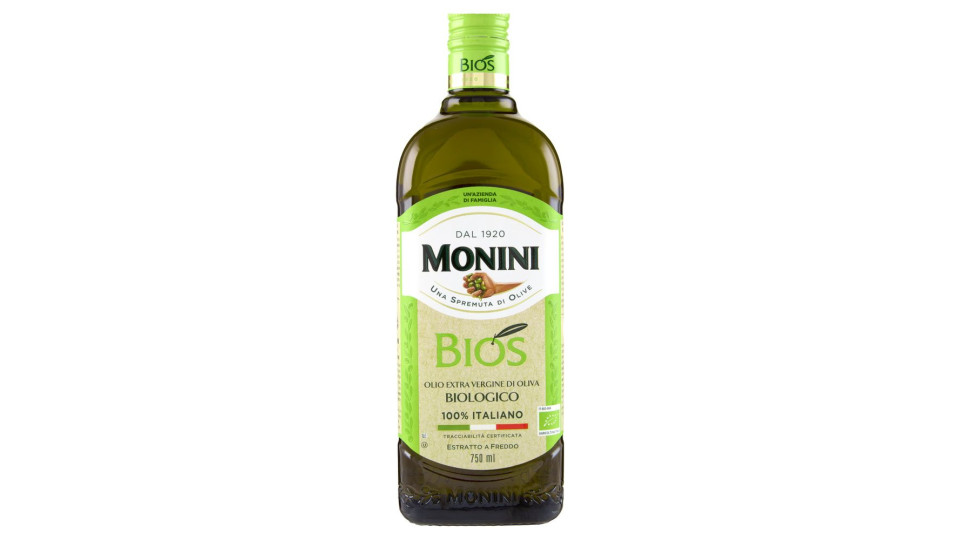 Monini Bios Olio Extra Vergine Di Oliva Biologico 750 Ml