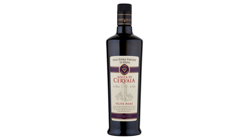 Gonnelli 1585 Rocca Di Cervaia Olio Extra Vergine Di Oliva Olive Nere 750 Ml