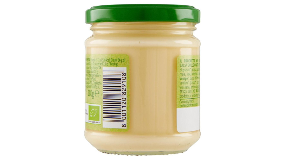 Maionese Vegetale Senza Uova Biologica 180 G