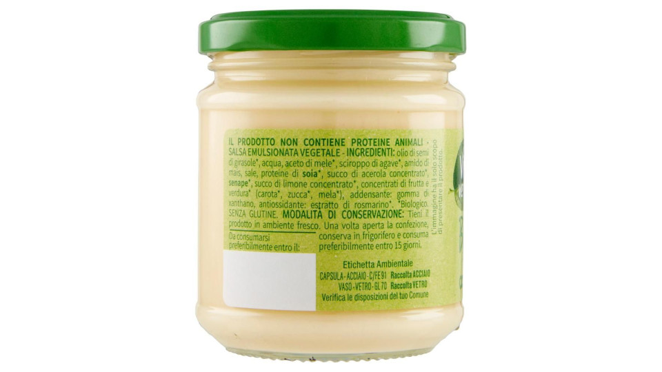 Maionese Vegetale Senza Uova Biologica 180 G
