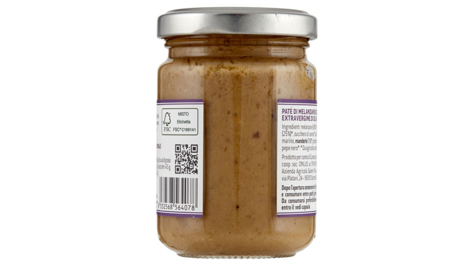Libera Terra Il Giusto Gusto Di Sicilia Paté Di Melanzane Bio 130 G
