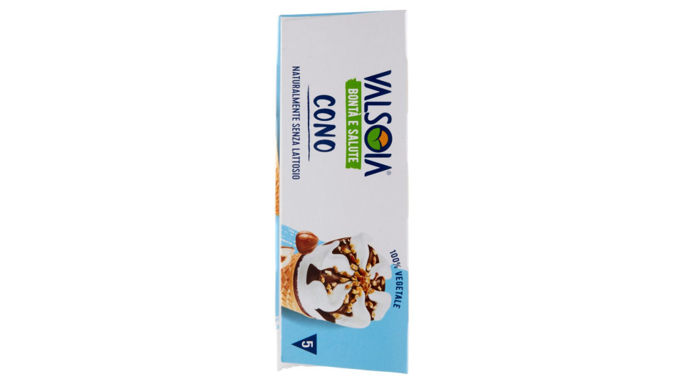 Valsoia Bontà E Salute Cono Variegato Cacao Con Nocciole Tostate 5 X 75 G