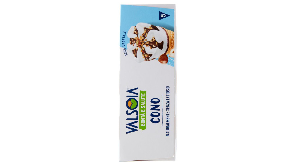 Valsoia Bontà E Salute Cono Variegato Cacao Con Nocciole Tostate 5 X 75 G