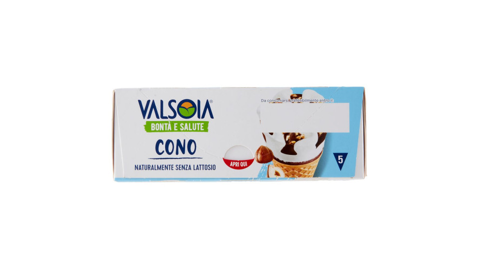 Valsoia Bontà E Salute Cono Variegato Cacao Con Nocciole Tostate 5 X 75 G