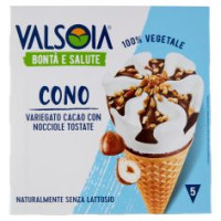 Valsoia Bontà E Salute Cono Variegato Cacao Con Nocciole Tostate 5 X 75 G