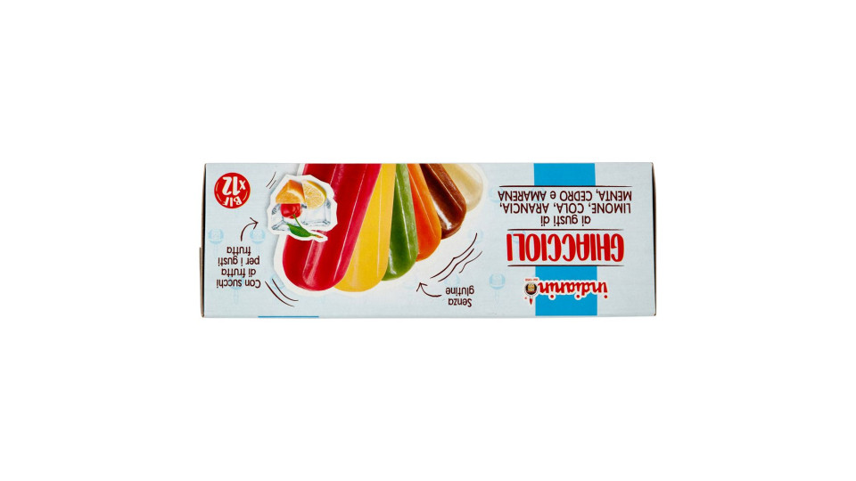 Indianino Ghiaccioli Ai Gusti Di Limone, Cola, Arancia, Menta, Cedro E Amarena 12 X 75 G