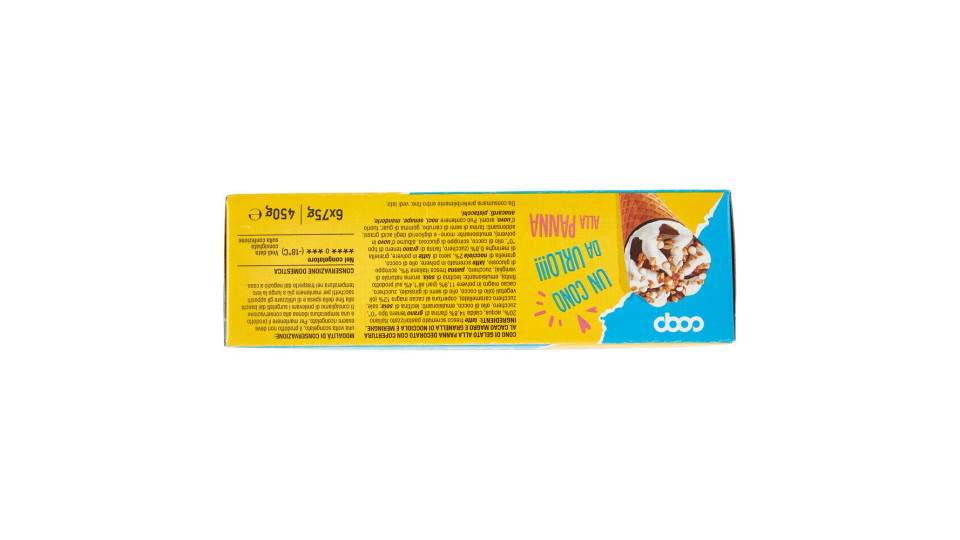 Gelato Cono Alla Panna 6 X 75 G