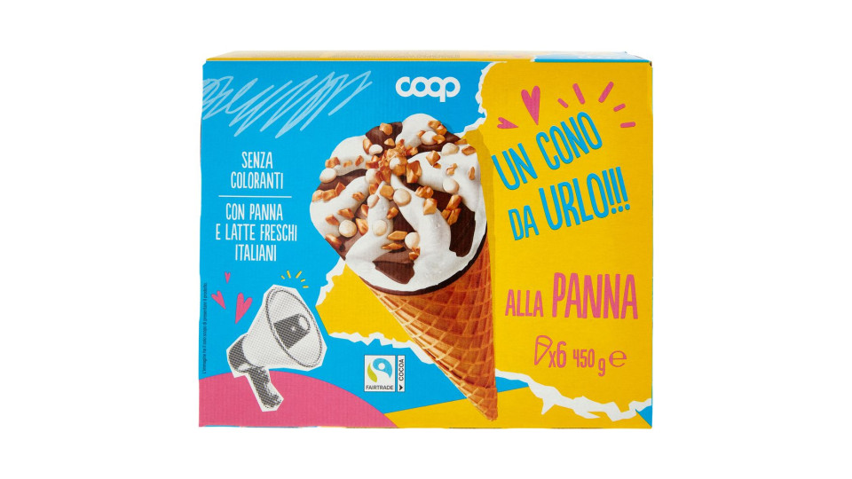 Gelato Cono Alla Panna 6 X 75 G