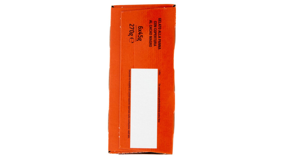 Uno Stecco Da Urlo!!! Alla Panna Ricoperto Al Cacao 6 X 45 G
