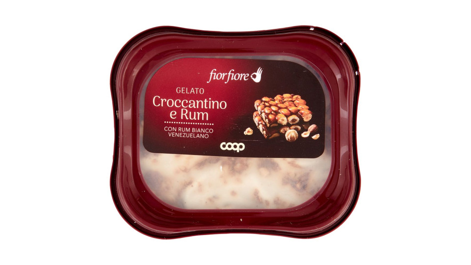 Gelato Croccantino E Rum Con Rum Bianco Venezuelano 300 G