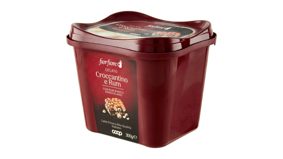 Gelato Croccantino E Rum Con Rum Bianco Venezuelano 300 G