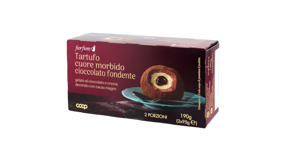 Tartufo Cuore Morbido Cioccolato Fondente 2 X 95 G