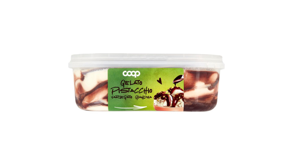 Gelato Pistacchio Variegato Gianduia 500 G