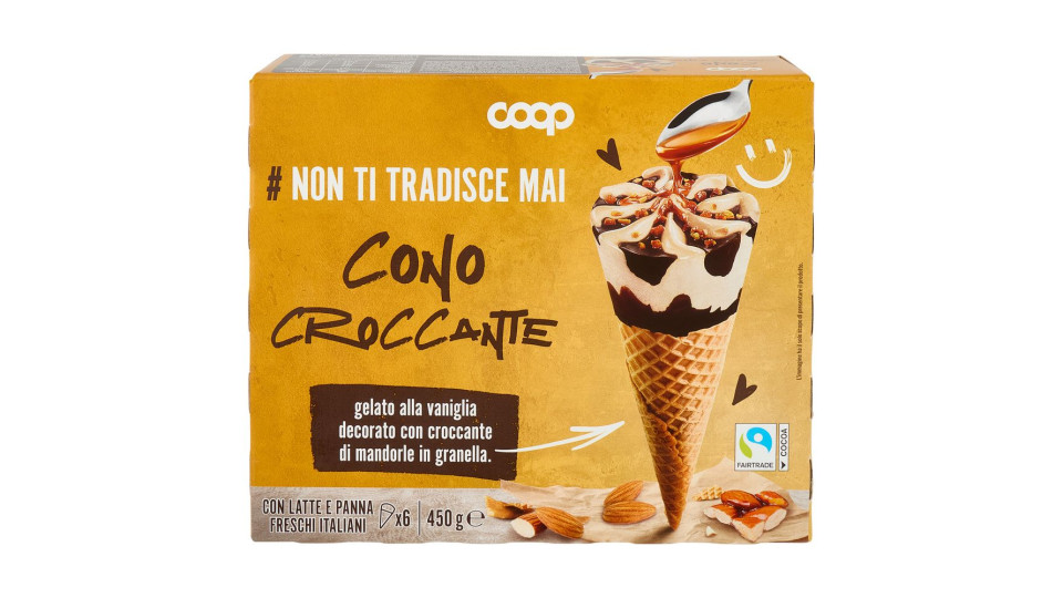 Gelato Cono Croccante 6 X 75 G