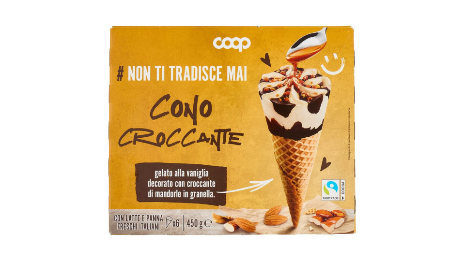 Gelato Cono Croccante 6 X 75 G