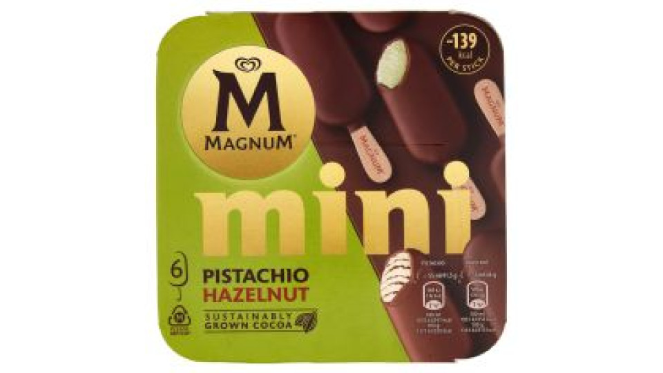 Magnum Mini Pistacchio 3 X 41,5 Hazelnut 3 X 44 G