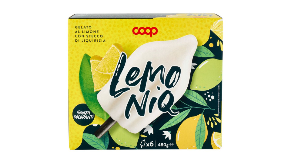 Gelato Al Limone Con Stecco Di Liquirizia Lemo Niq 6 X 80 G