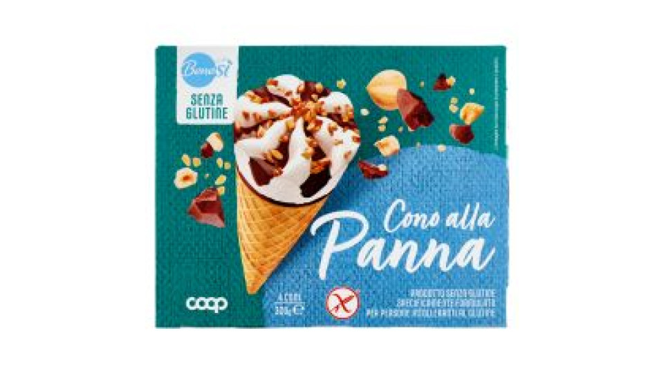 Senza Glutine Cono Alla Panna 4 X 75 G