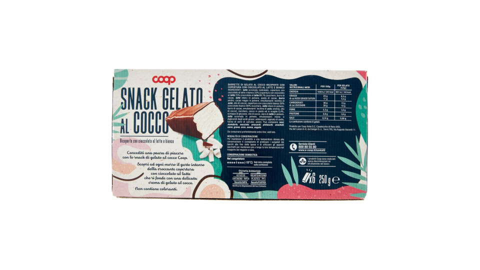Snack Gelato Al Cocco 6 X 42 G
