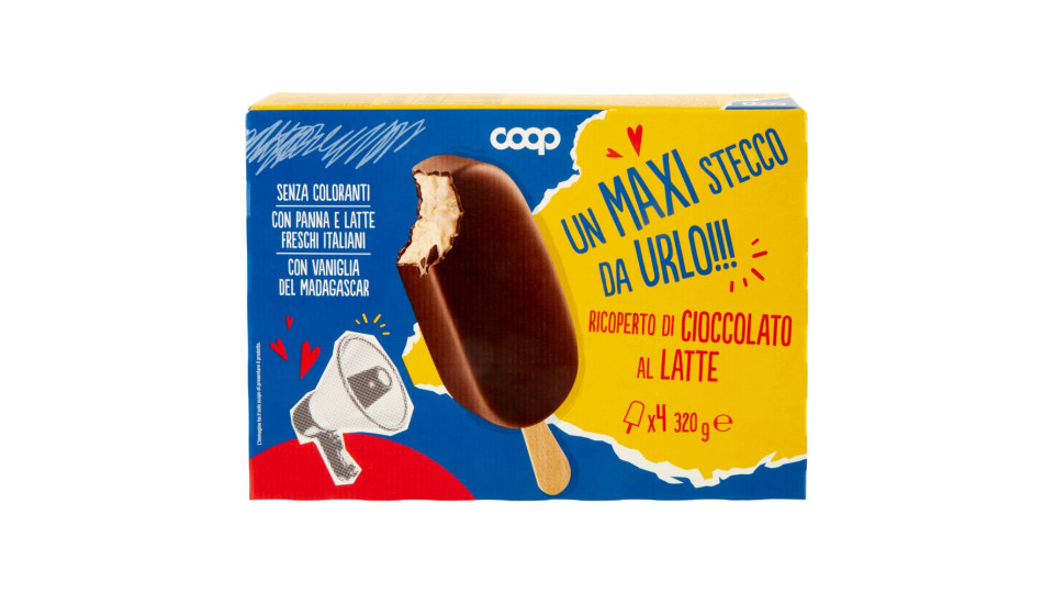Un Maxi Stecco Da Urlo!!! Ricoperto Di Cioccolato Al Latte 4 X 80 G