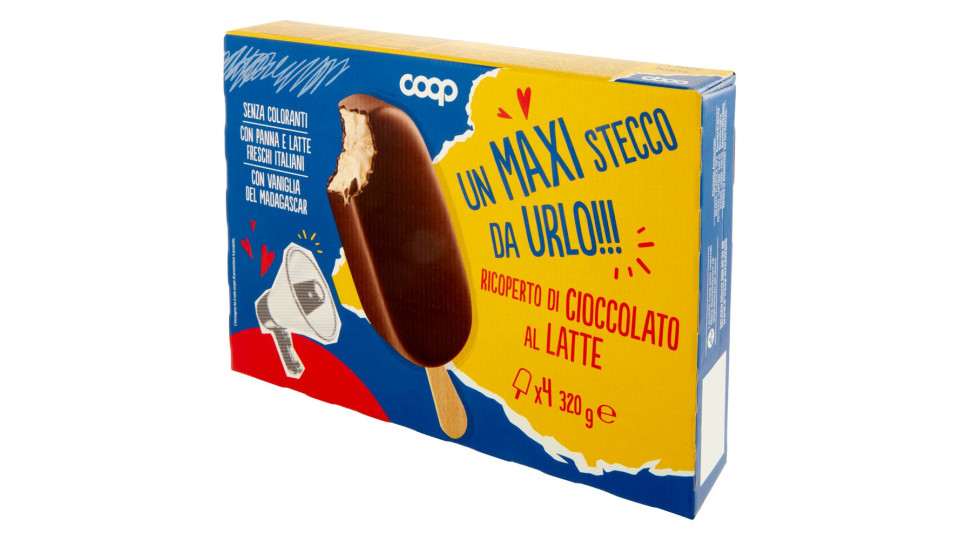 Un Maxi Stecco Da Urlo!!! Ricoperto Di Cioccolato Al Latte 4 X 80 G