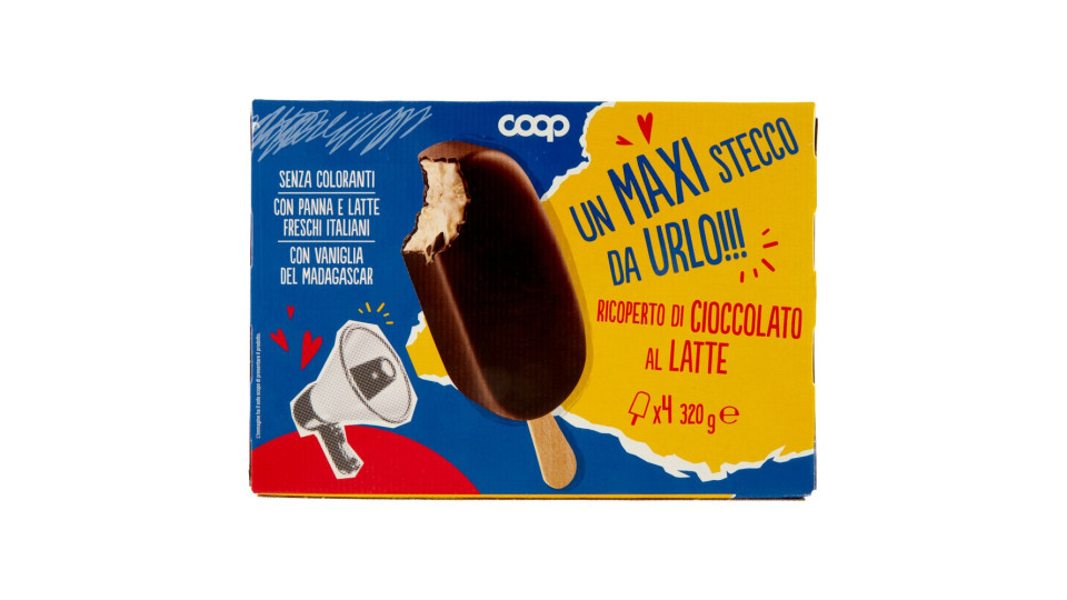 Un Maxi Stecco Da Urlo!!! Ricoperto Di Cioccolato Al Latte 4 X 80 G