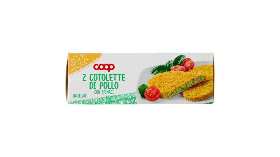 2 Cotolette Di Pollo Con Spinaci Surgelate 2 X 110 G