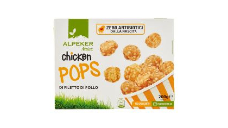 Alpeker Natur Chicken Pops Di Filetto Di Pollo Surgelati 200 G