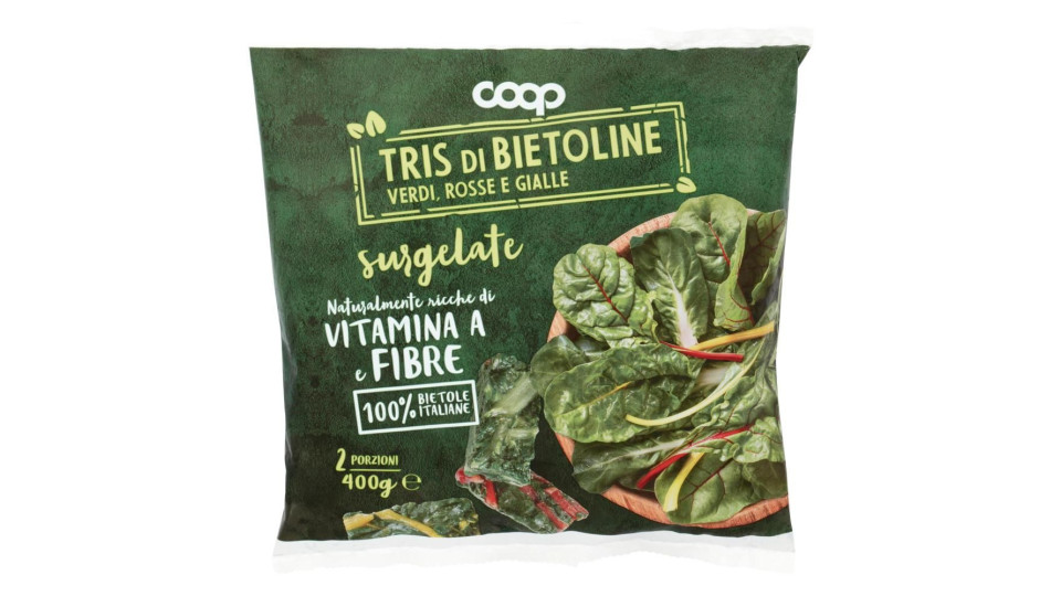 Tris Di Bietoline Verdi, Rosse E Gialle Surgelate 400 G