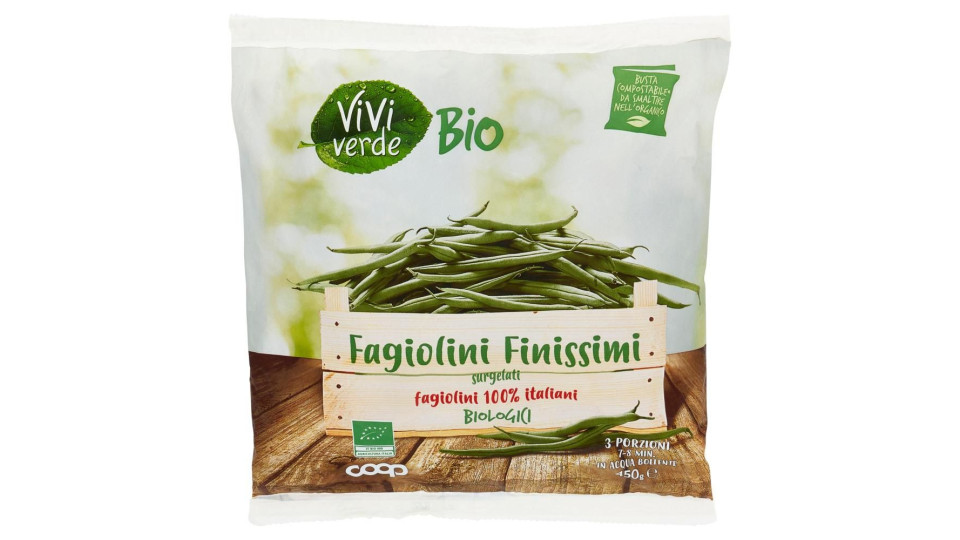 Fagiolini Finissimi Surgelati Biologici 450 G