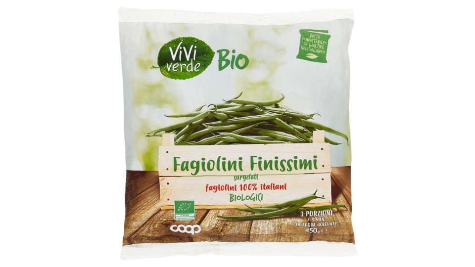 Fagiolini Finissimi Surgelati Biologici 450 G