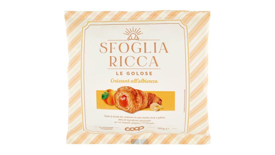 Sfoglia Ricca - Le Golose Croissant All'albicocca 4 X 95 G