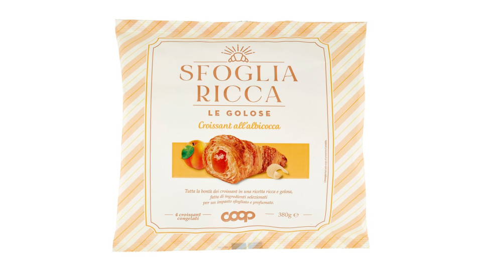 Sfoglia Ricca - Le Golose Croissant All'albicocca 4 X 95 G