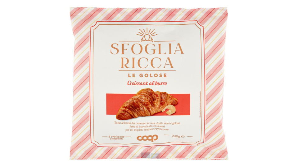 Sfoglia Ricca - Le Golose Croissant Al Burro 4 X 60 G