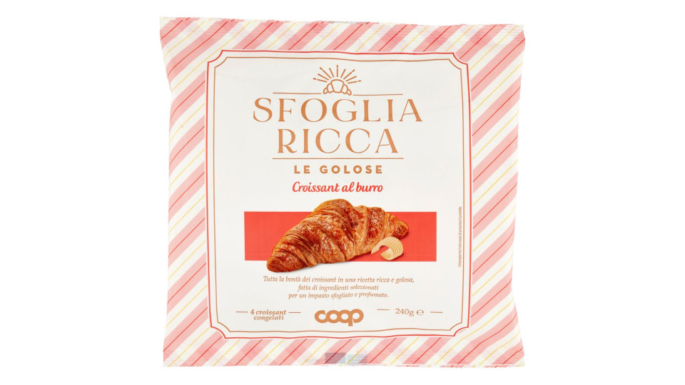 Sfoglia Ricca - Le Golose Croissant Al Burro 4 X 60 G