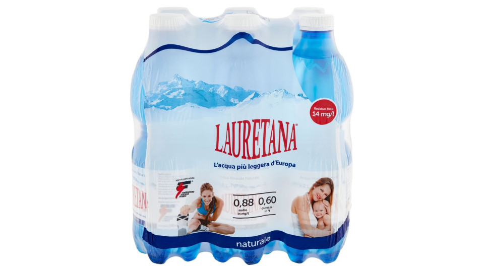 Lauretana Acqua Minerale Naturale 6 X 500 Ml