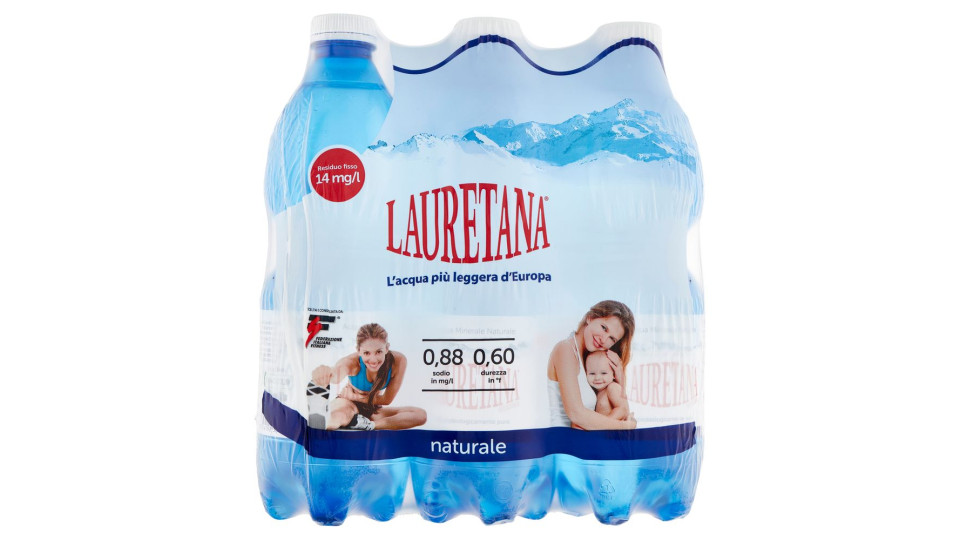 Lauretana Acqua Minerale Naturale 6 X 500 Ml